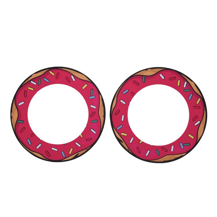 Micro Gainz Donut Plate Snacks Vinyl Plate Decal for Micro Weight Plates